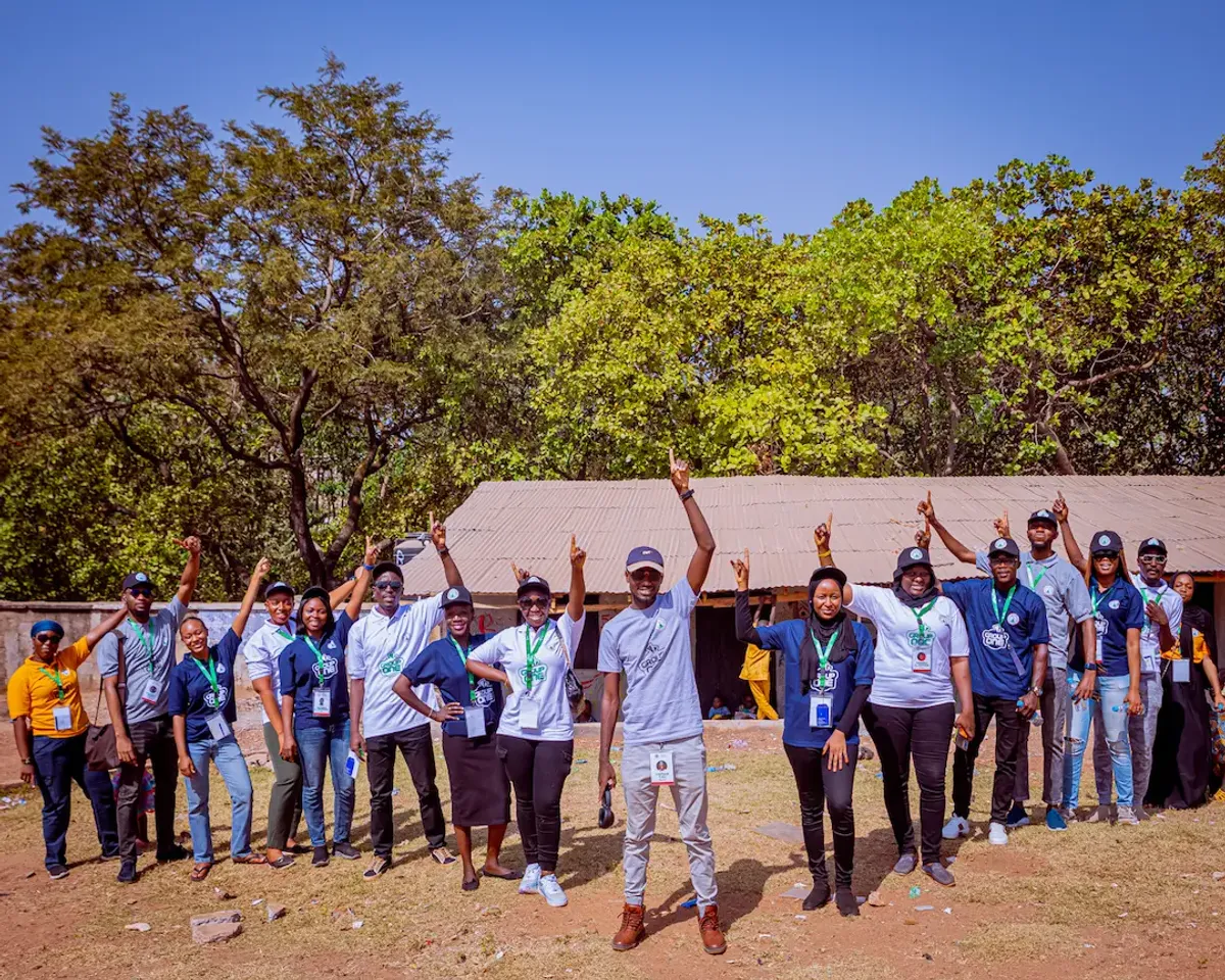 Abstract background with blurred text overlay