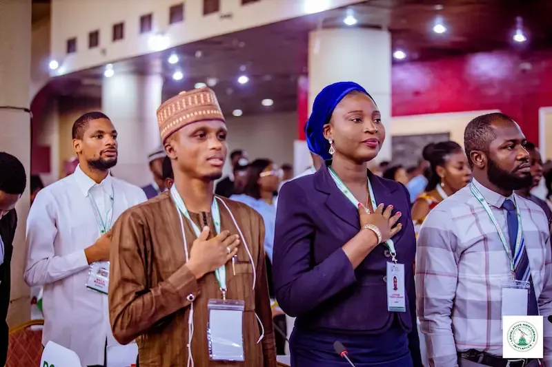 Woman with afro hairstyle smiling